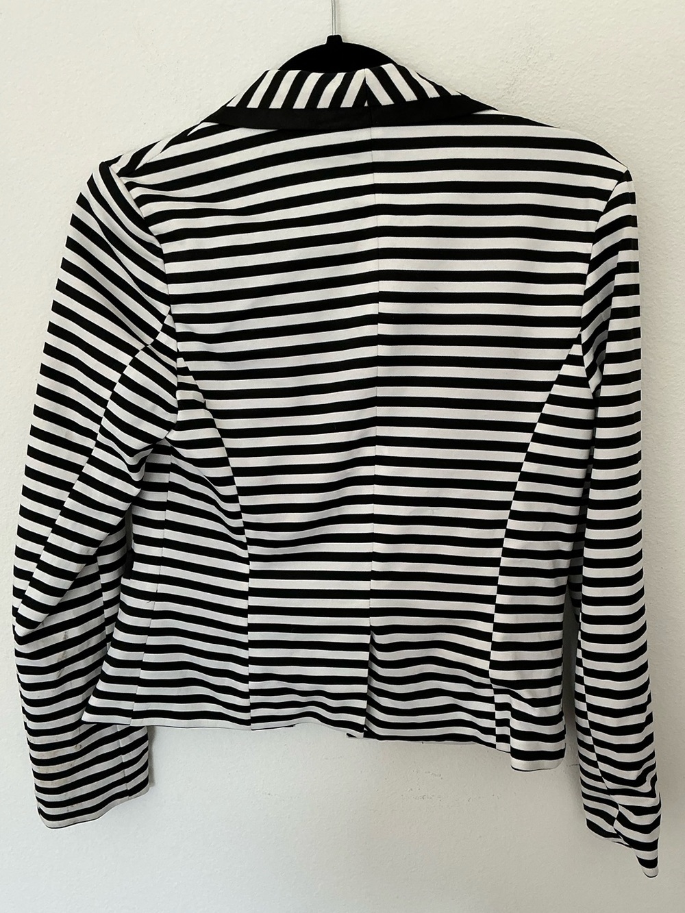 Passaxella Black & White Striped Blazer Jacket Women’s Size Small - Picture 2 of 11